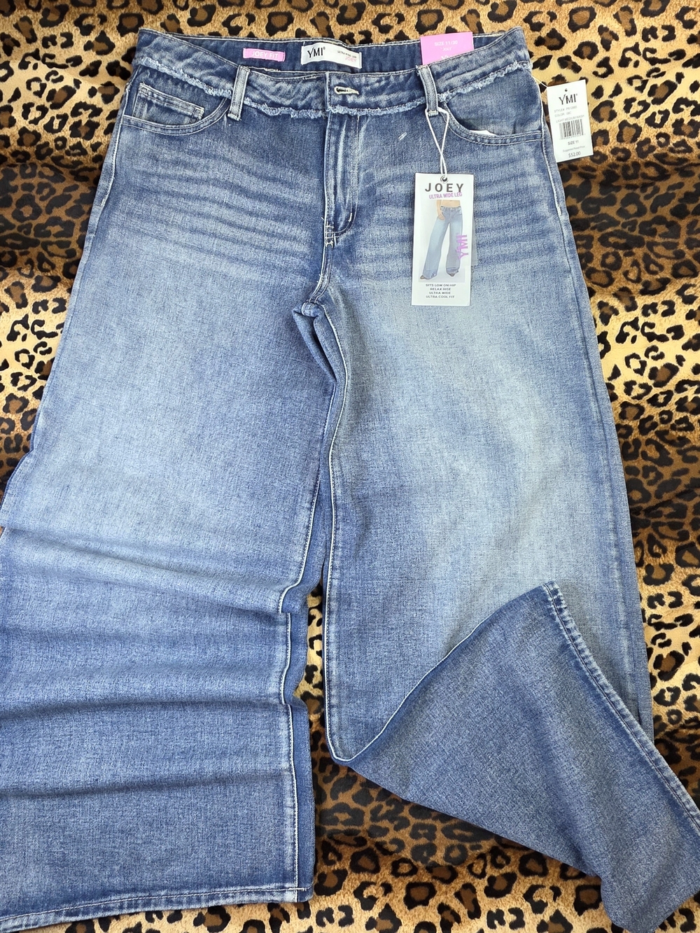 YMI Joey Women’s Wide Leg Jeans - Light Blue-Size 11